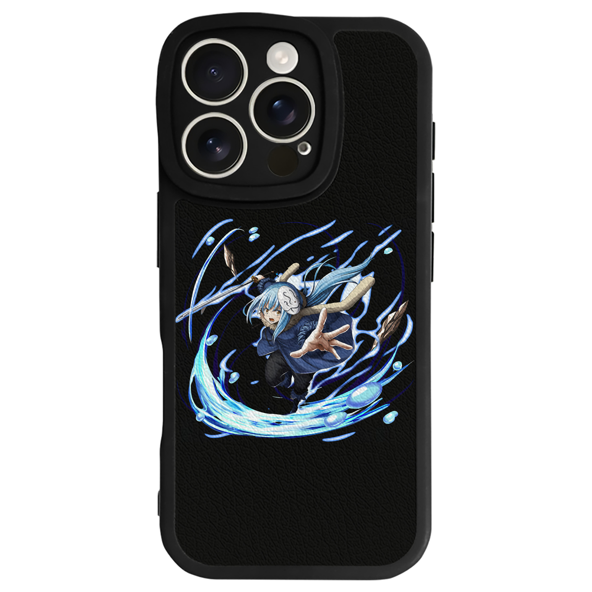 （画像用） 転スラ Regarding Reincarnated to Slime 【iPhone 16シリーズ対応】シリコンスマホケース（レザー調） 材質：シリコン
